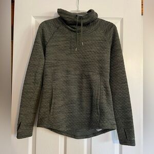 Marmot Olive Green Annie Quilted Cowl Neck Pullover
